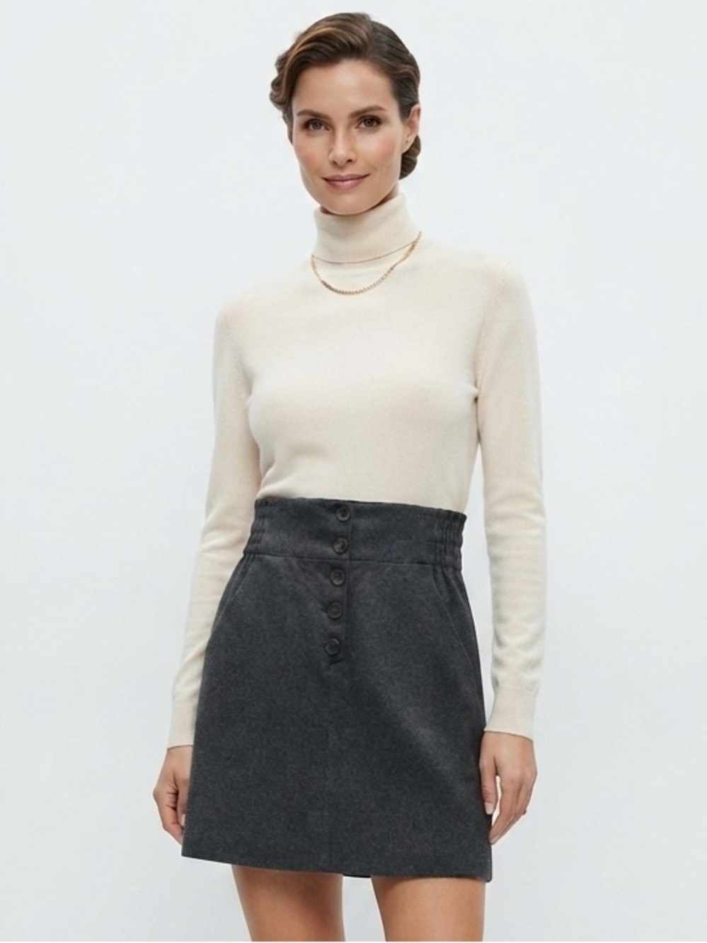 Stella McCartney Smocked Waist Skirt IT 38/US 2-4